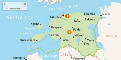 Žemėlapis Estija