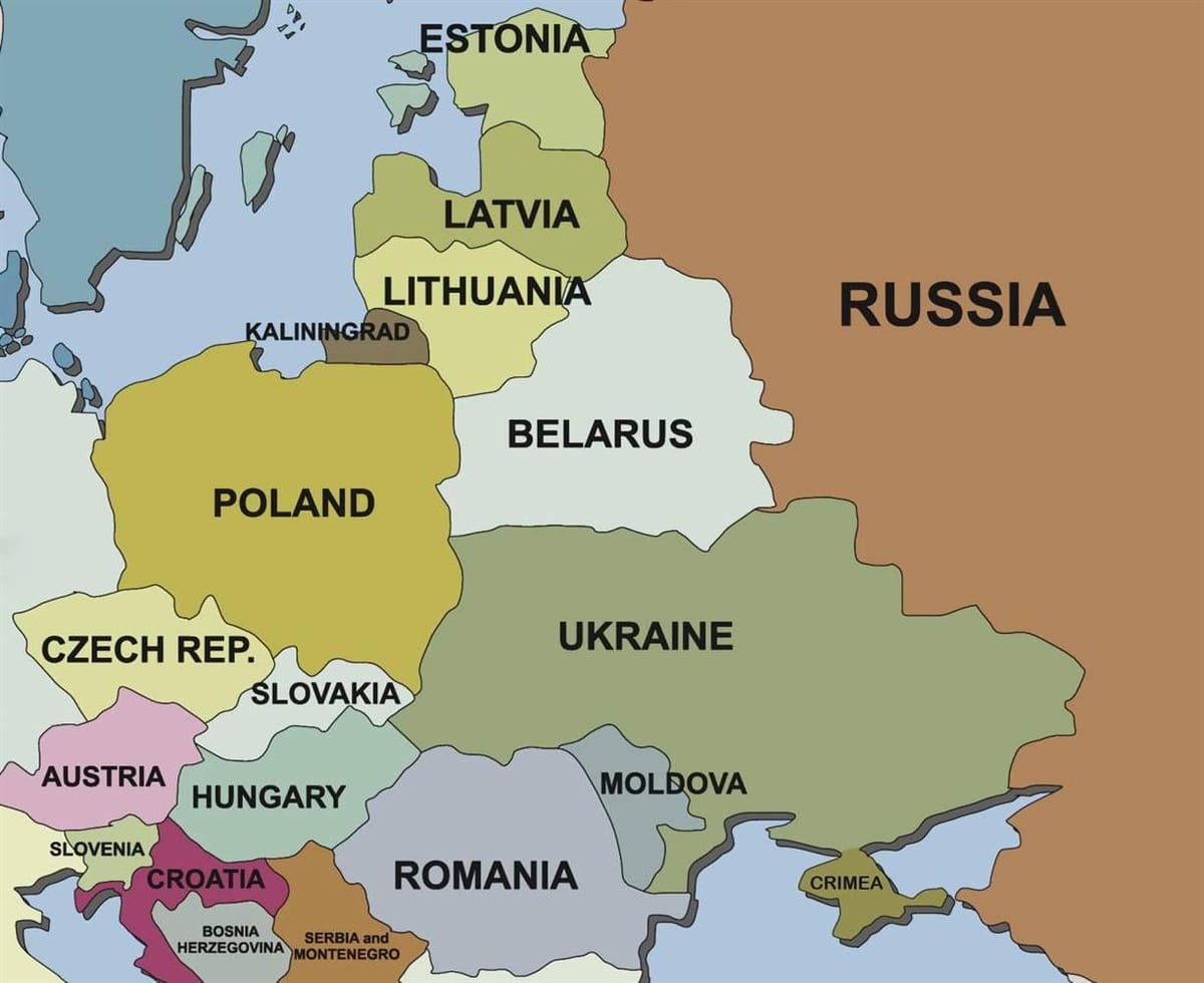 žemėlapis žemėlapis Estija aplinkinių šalių