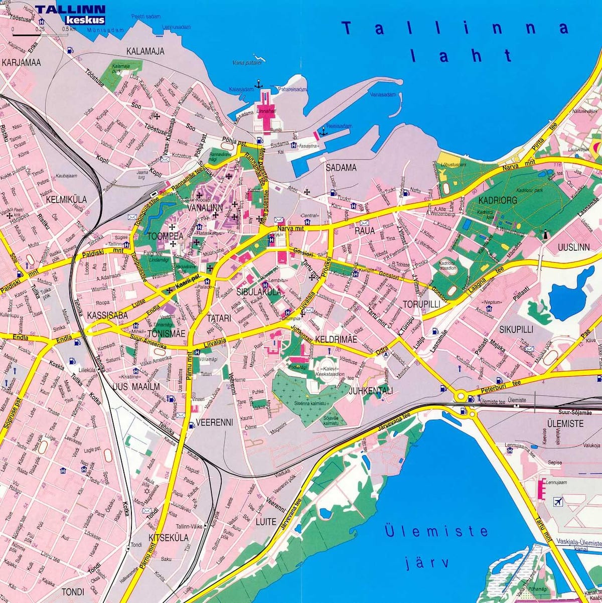 žemėlapis tallinn Estija