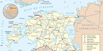 Estijos žemėlapis